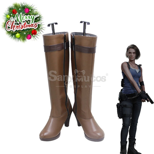 Game Resident Evil 3 Remake Cosplay Jill Valentine Shoes Boots 1000