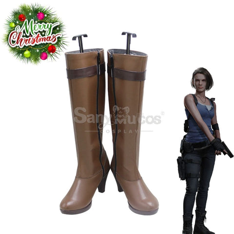 Game Resident Evil 3 Remake Cosplay Jill Valentine Shoes Boots