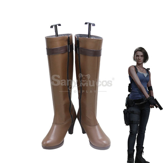 Game Resident Evil 3 Remake Cosplay Jill Valentine Shoes Boots 1000