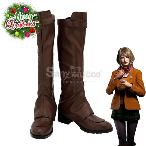 Game Resident Evil 4 Remake Cosplay Ashley Graham Shoes Boots