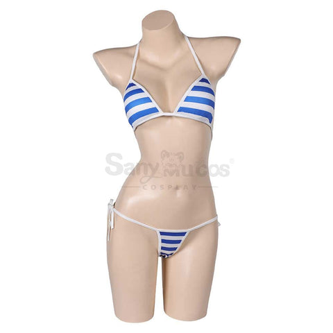 Game Street Fighter Cosplay Cammy White Bikini Swimsuit Costume Costumes