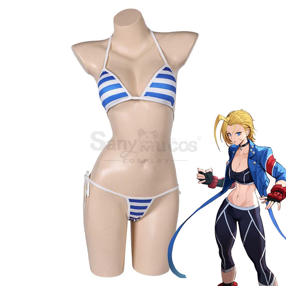 Game Street Fighter Cosplay Cammy White Bikini Swimsuit Costume Costumes