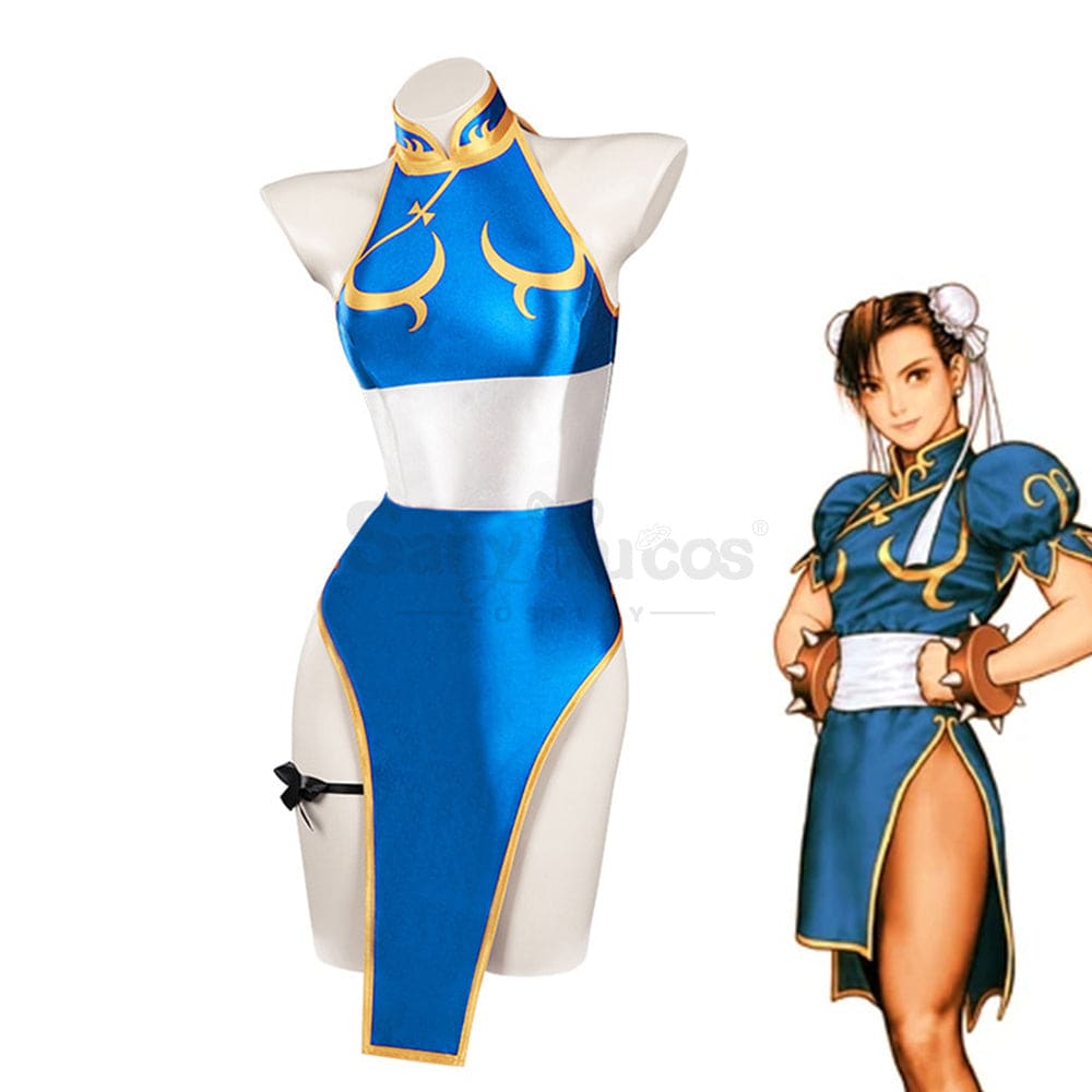 Game Street Fighter Cosplay Chun-Li Swimsuit Costume Costumes