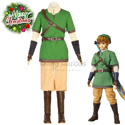 Game The Legend Of Zelda Cosplay Green Link Costume Costumes