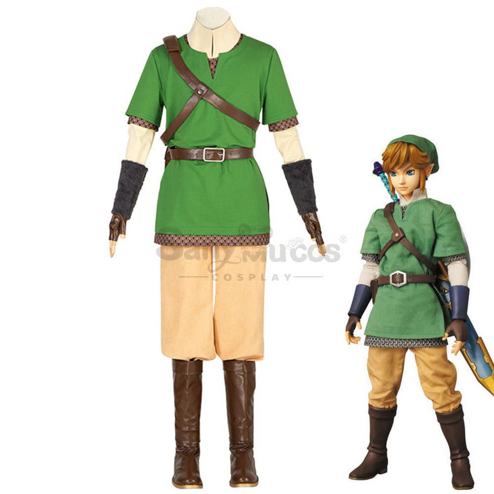 Game The Legend Of Zelda Cosplay Green Link Costume Costumes