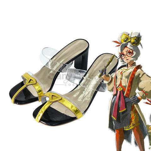 Game The Legend Of Zelda Cosplay Purah Shoes Boots