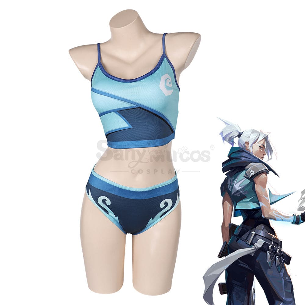 Game Valorant Cosplay Jett Swimsuit Costume Costumes