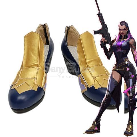 Game Valorant Duelist Reyna Cosplay Shoes Boots