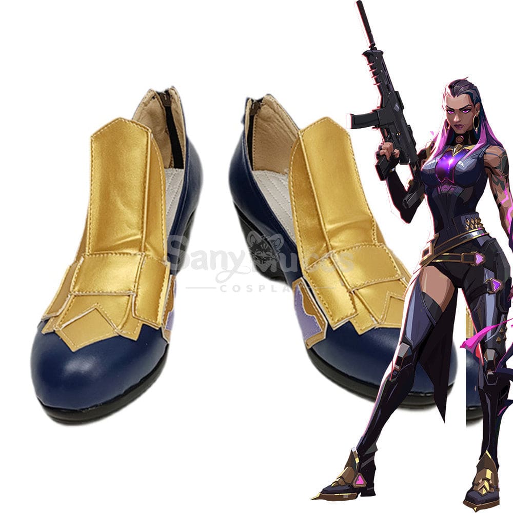 Game Valorant Duelist Reyna Cosplay Shoes Boots