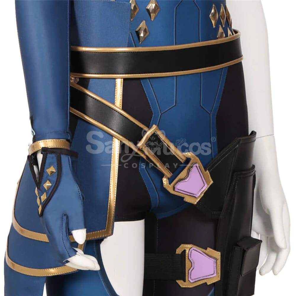 Game Valorant Duelist Reyna Leina Cosplay Costume Roleplaying Clothes Suit With Pants And Earrings