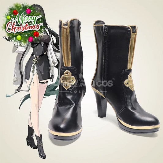 Game Wuthering Waves Cosplay Baizhi Shoes Boots 1000
