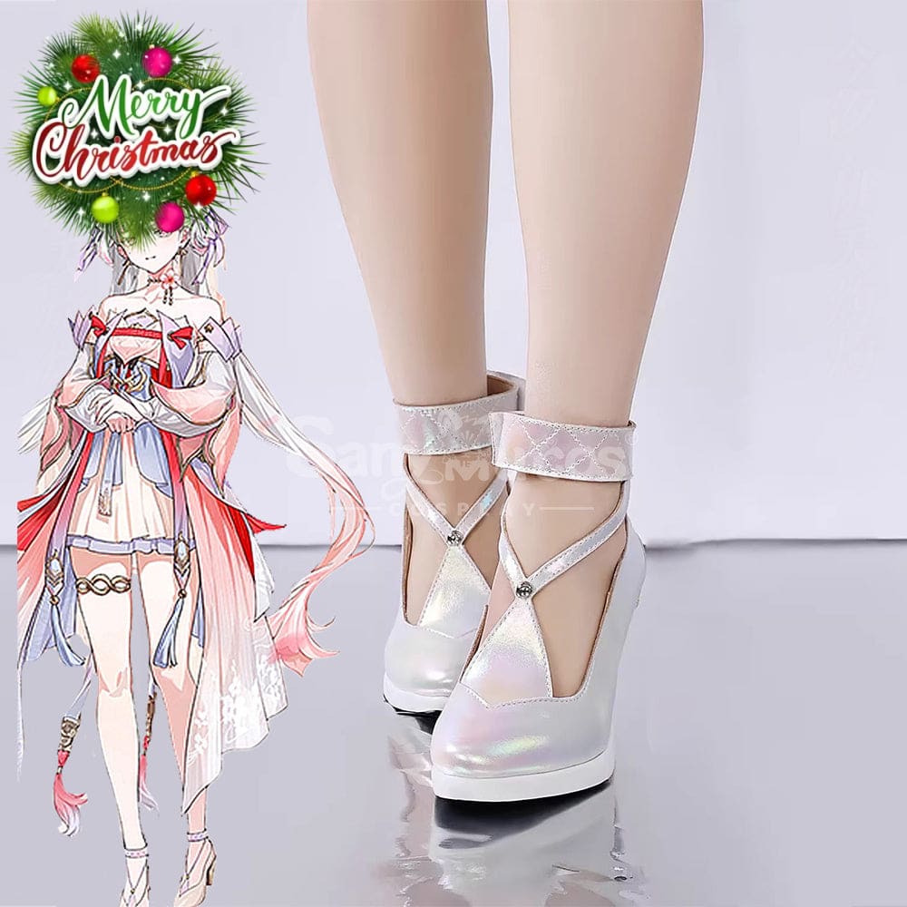 Game Wuthering Waves Cosplay Peach Blossom Radiance Cosplay Shoes Cosplay Shoes Boots