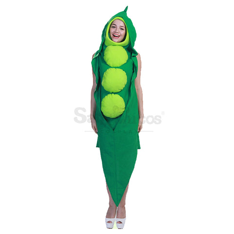 【In Stock】Carnival Cosplay One-piece Sponge Pea Jumpsuit Stage Performance Cosplay Costume