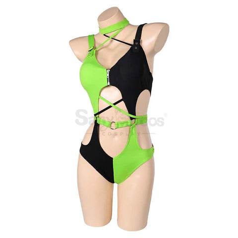 Anime Kim Possible Cosplay Shego Sexy Swimsuit Costume Costumes