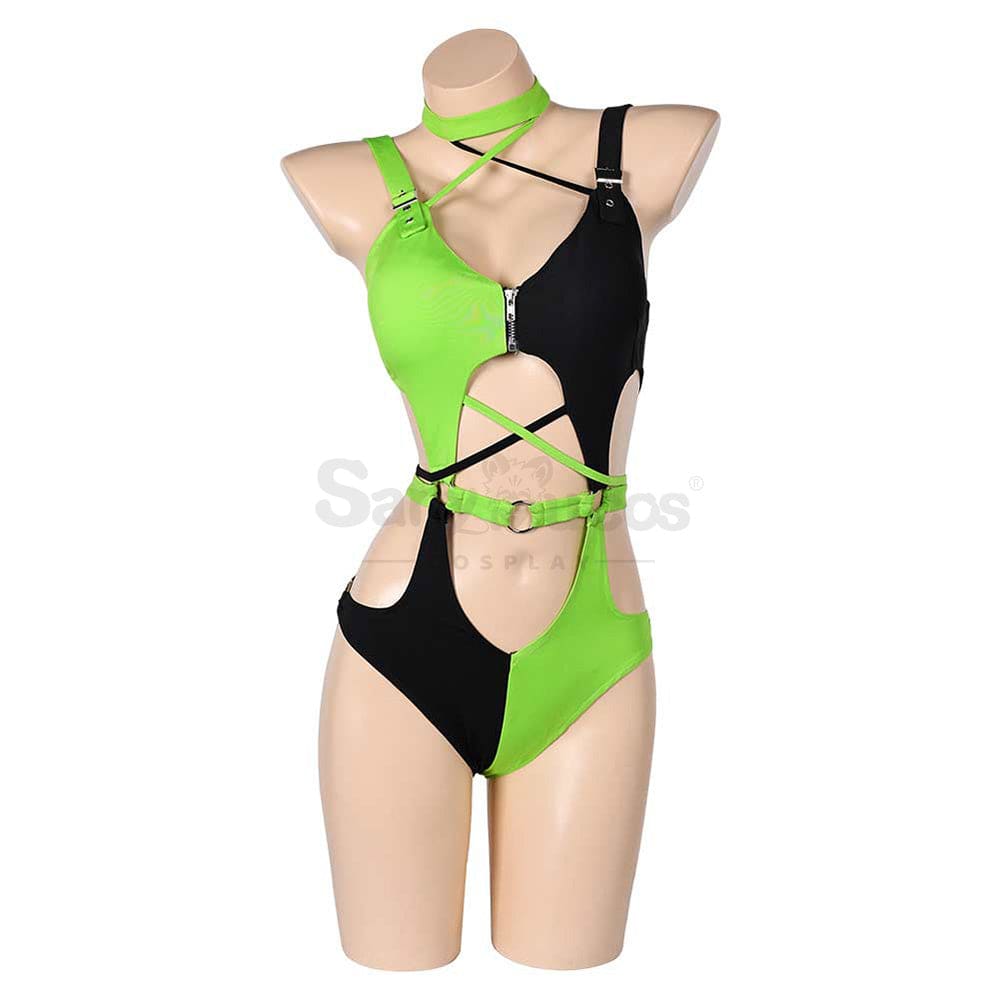 Anime Kim Possible Cosplay Shego Sexy Swimsuit Costume Costumes