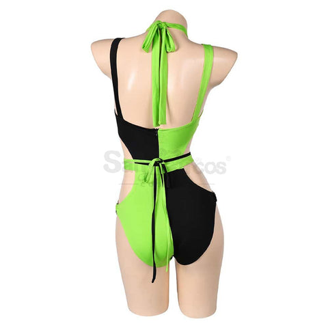 Anime Kim Possible Cosplay Shego Sexy Swimsuit Costume Costumes