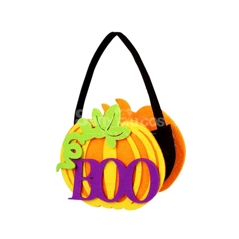 Halloween Cosplay Candy Bag Children’s Pumpkin Pocket Accessory Gift #11 Prop