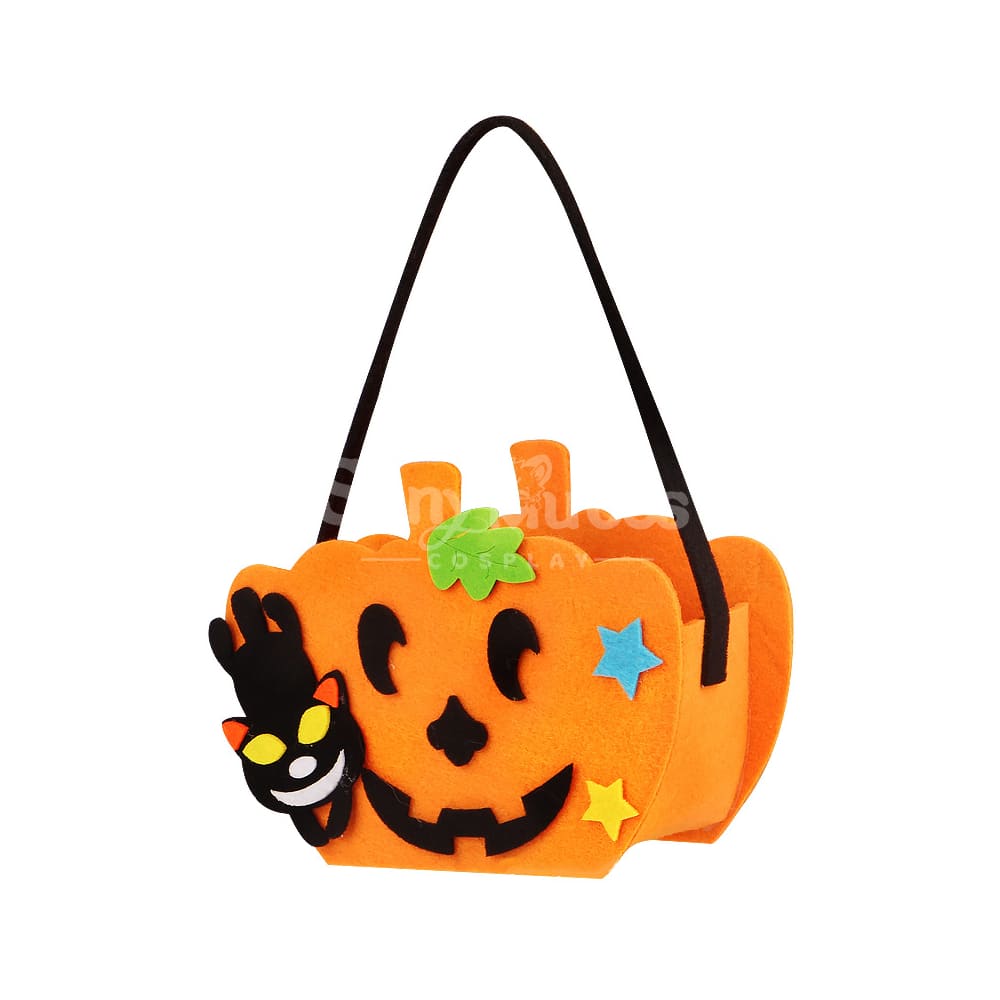 Halloween Cosplay Candy Bag Children’s Pumpkin Pocket Accessory Gift #13 Prop