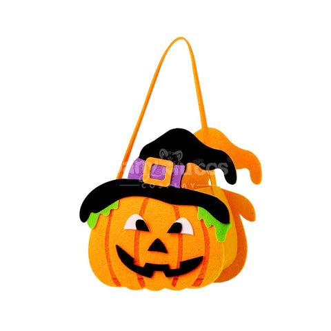 Halloween Cosplay Candy Bag Children’s Pumpkin Pocket Accessory Gift #15 Prop