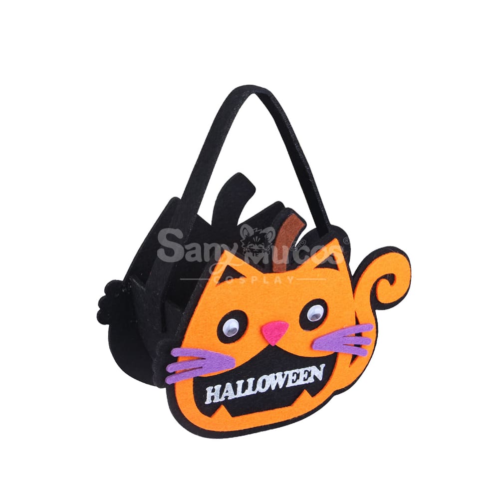 Halloween Cosplay Candy Bag Children’s Pumpkin Pocket Accessory Gift #19 Prop