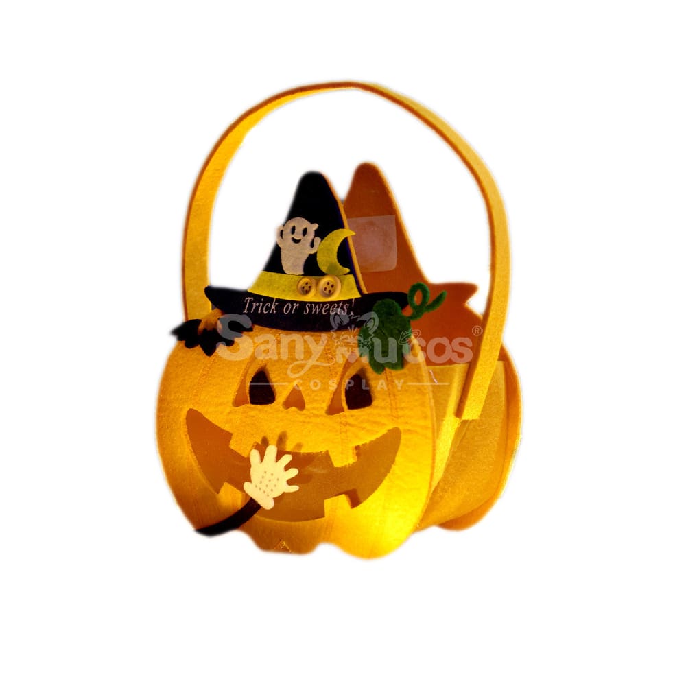 Halloween Cosplay Candy Bag Children’s Pumpkin Pocket Accessory Gift #23 Prop