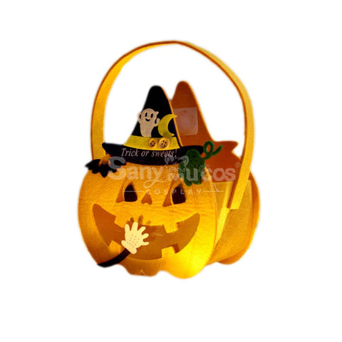 Halloween Cosplay Candy Bag Children’s Pumpkin Pocket Accessory Gift #23 Prop