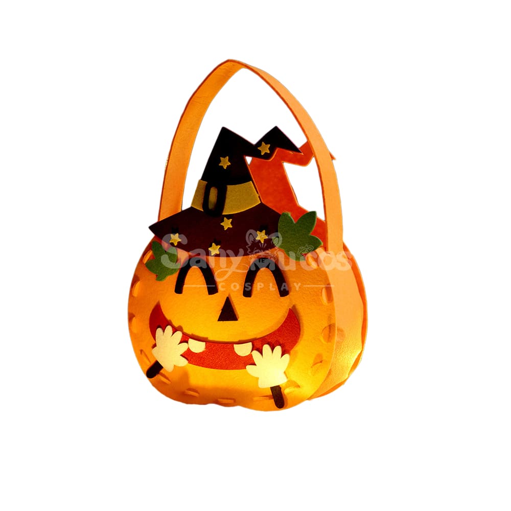 Halloween Cosplay Candy Bag Children’s Pumpkin Pocket Accessory Gift #25 Prop