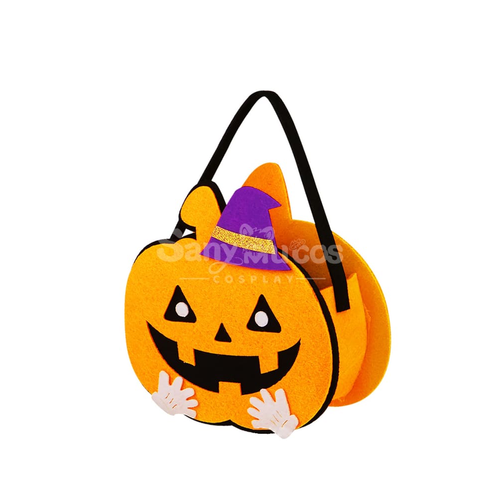 Halloween Cosplay Candy Bag Children’s Pumpkin Pocket Accessory Gift #7 Prop