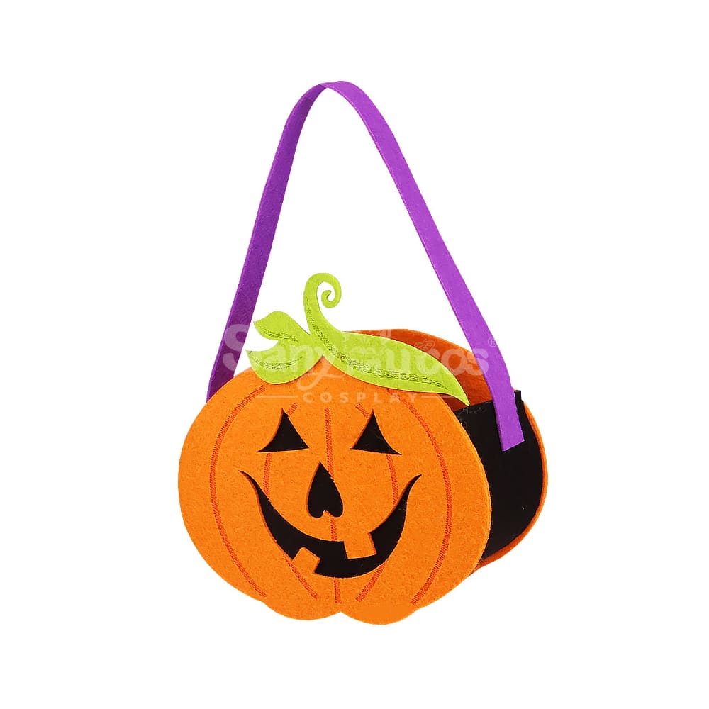 Halloween Cosplay Candy Bag Children’s Pumpkin Pocket Accessory Gift #8 Prop