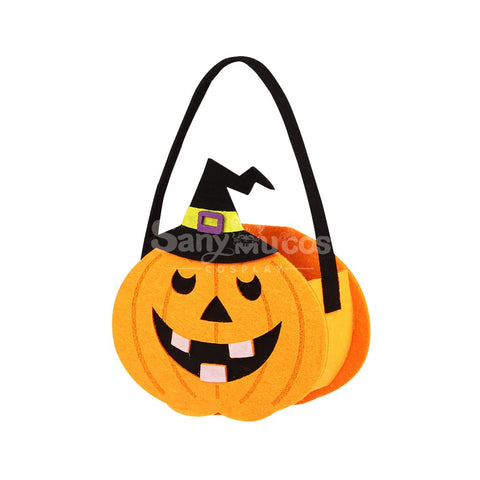 Halloween Cosplay Candy Bag Children’s Pumpkin Pocket Accessory Gift #9 Prop