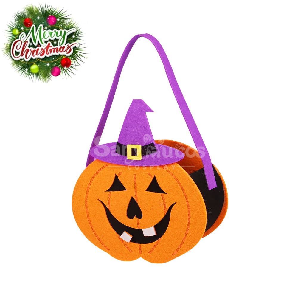 Halloween Cosplay Candy Bag Children’s Pumpkin Pocket Accessory Gift Prop