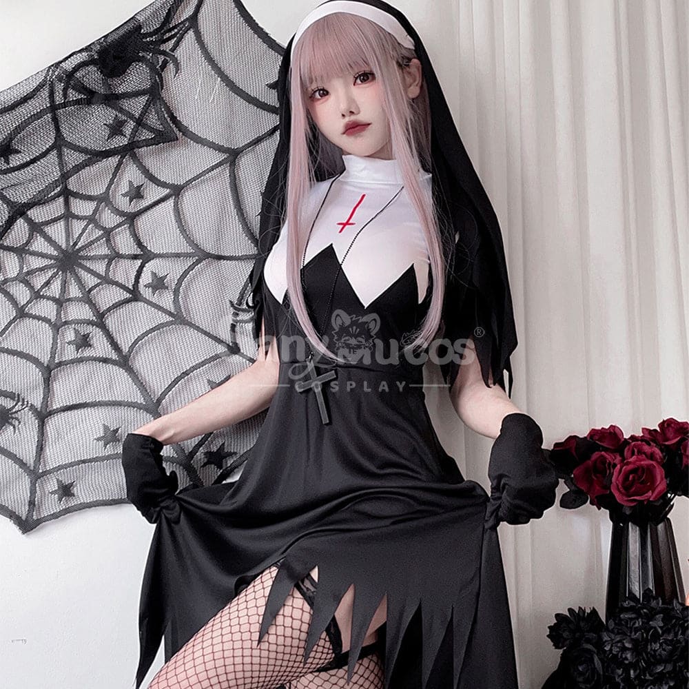 Halloween Cosplay Easter Nun Cross Madonna Costume Stage Performance Costumes