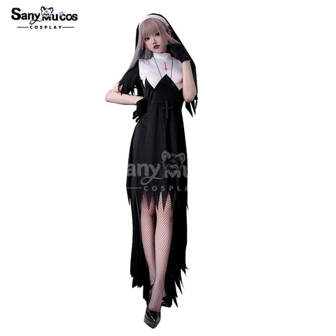 Halloween Cosplay Easter Nun Cross Madonna Costume Stage Performance Costumes