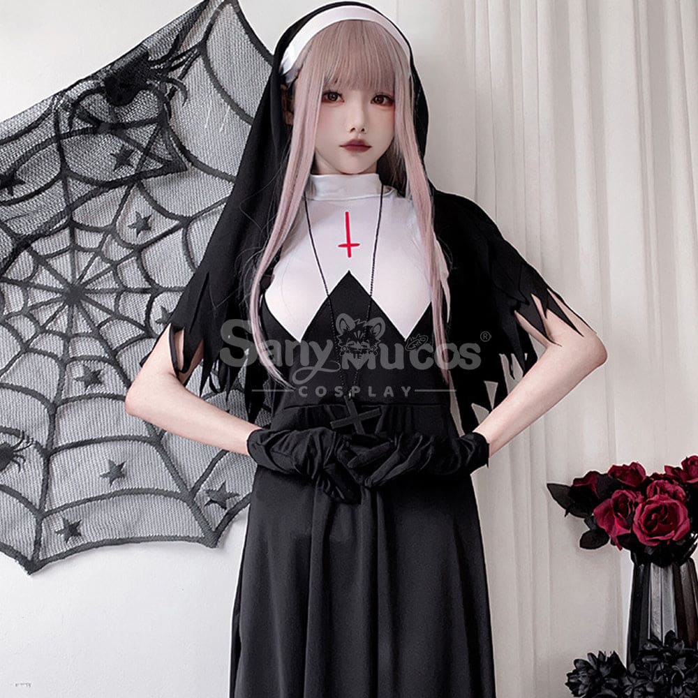 Halloween Cosplay Easter Nun Cross Madonna Costume Stage Performance Costumes