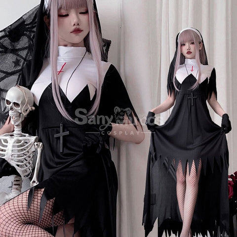 Halloween Cosplay Easter Nun Cross Madonna Costume Stage Performance Costumes