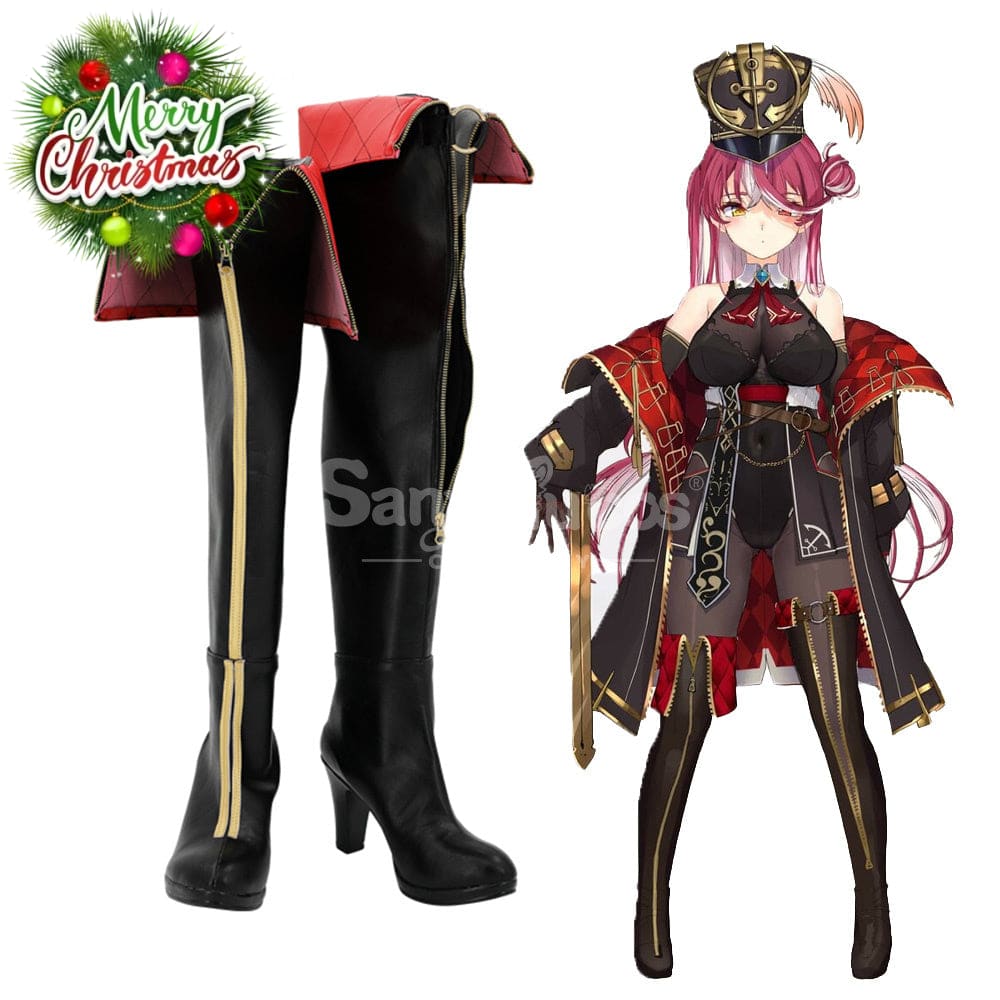 Hololive Virtual Youtuber Cosplay Houshou Marine Shoes Boots