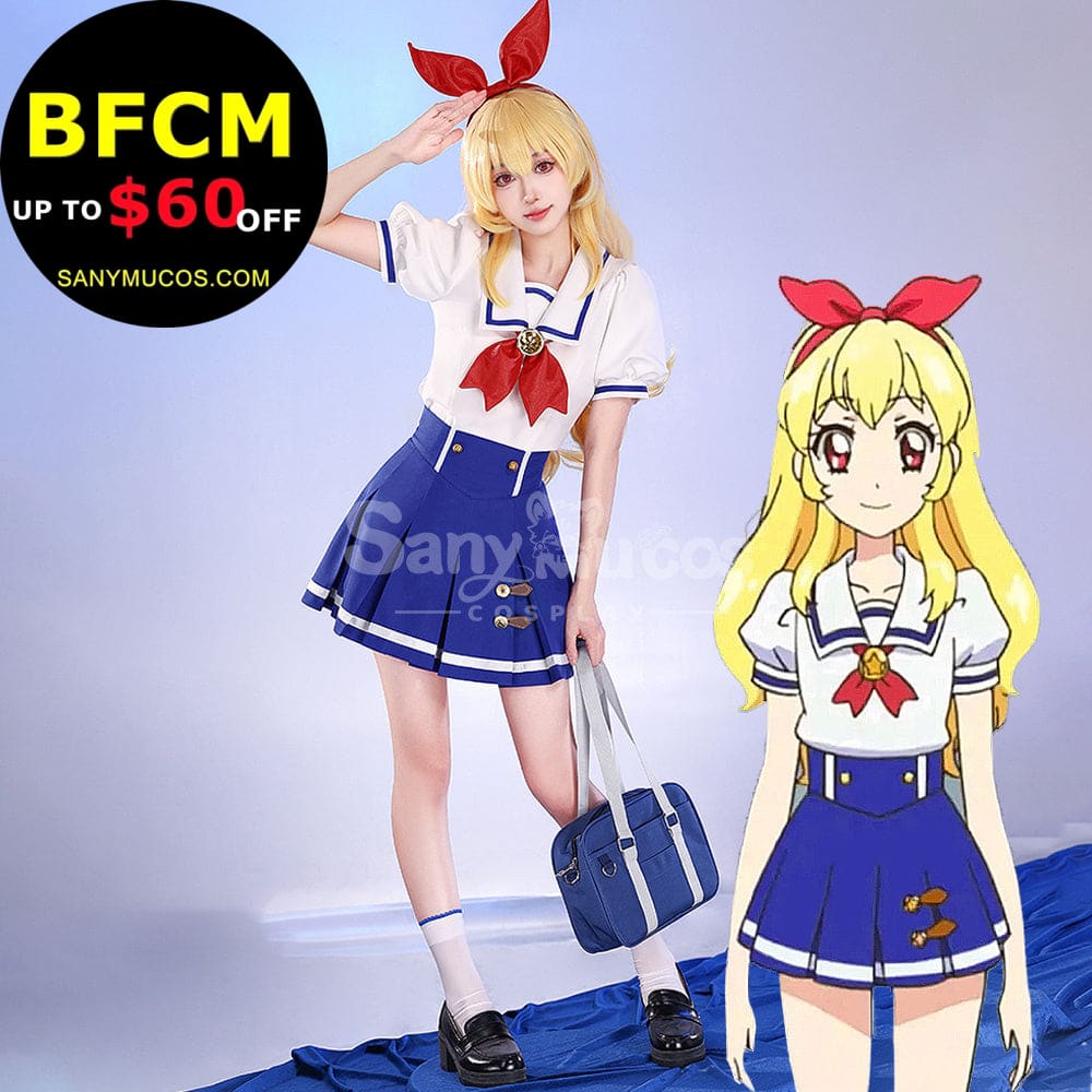 【In Stock】Anime Aikatsu! Cosplay Summer School Uniform Cosplay Costume Premium Edition Cosplay Costumes