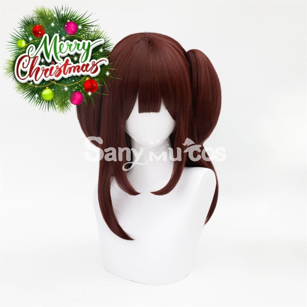 Anime Akiba Maid War cosplay Wahira Nagomi Dark Red Twintails Long Cosplay Wig