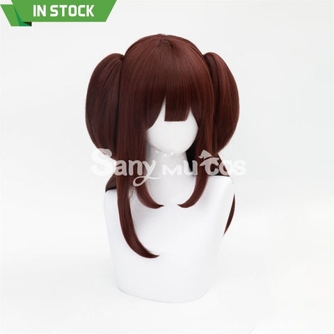 Anime Akiba Maid War cosplay Wahira Nagomi Dark Red Twintails Long Cosplay Wig