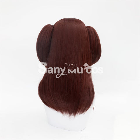 Anime Akiba Maid War cosplay Wahira Nagomi Dark Red Twintails Long Cosplay Wig