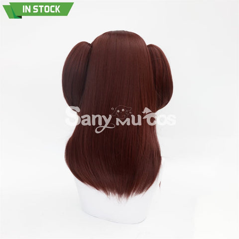 Anime Akiba Maid War cosplay Wahira Nagomi Dark Red Twintails Long Cosplay Wig