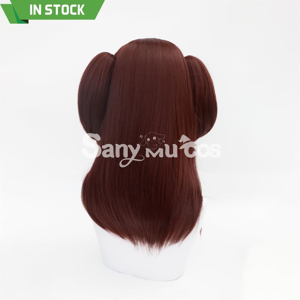 Anime Akiba Maid War cosplay Wahira Nagomi Dark Red Twintails Long Cosplay Wig