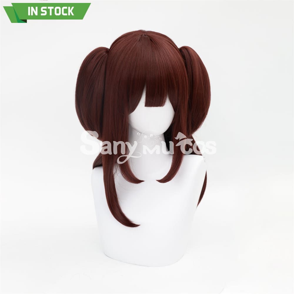 Anime Akiba Maid War cosplay Wahira Nagomi Dark Red Twintails Long Cosplay Wig