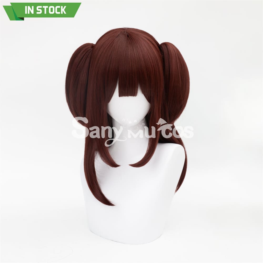 Anime Akiba Maid War cosplay Wahira Nagomi Dark Red Twintails Long Cosplay Wig