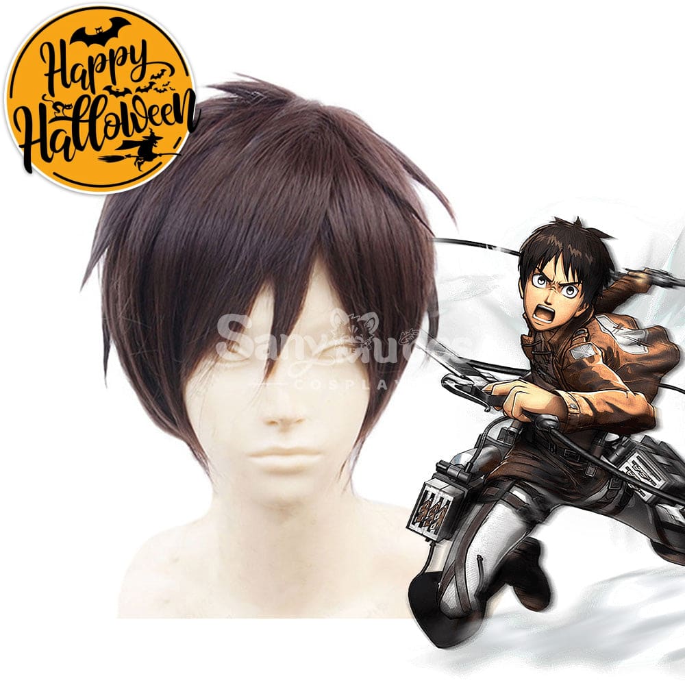 【In Stock】Anime Attack On Titan Cosplay Eren Jaeger Wig Wigs
