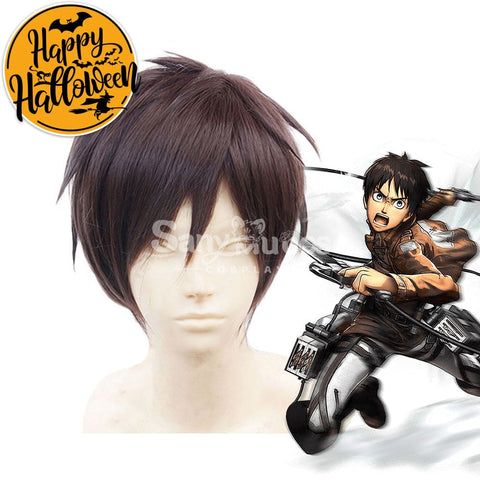 【In Stock】Anime Attack On Titan Cosplay Eren Jaeger Wig Wigs