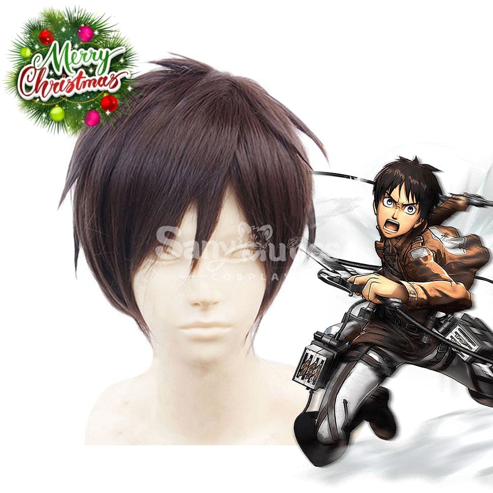 【In Stock】Anime Attack On Titan Cosplay Eren Jaeger Wig Wigs