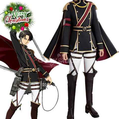 【In Stock】Anime Attack On Titan Cosplay Levi Cosplay Costume Cosplay Costumes