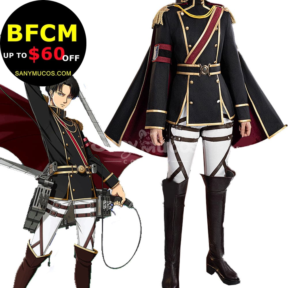 【In Stock】Anime Attack On Titan Cosplay Levi Cosplay Costume Cosplay Costumes