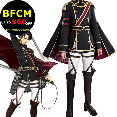 【In Stock】Anime Attack On Titan Cosplay Levi Cosplay Costume Cosplay Costumes